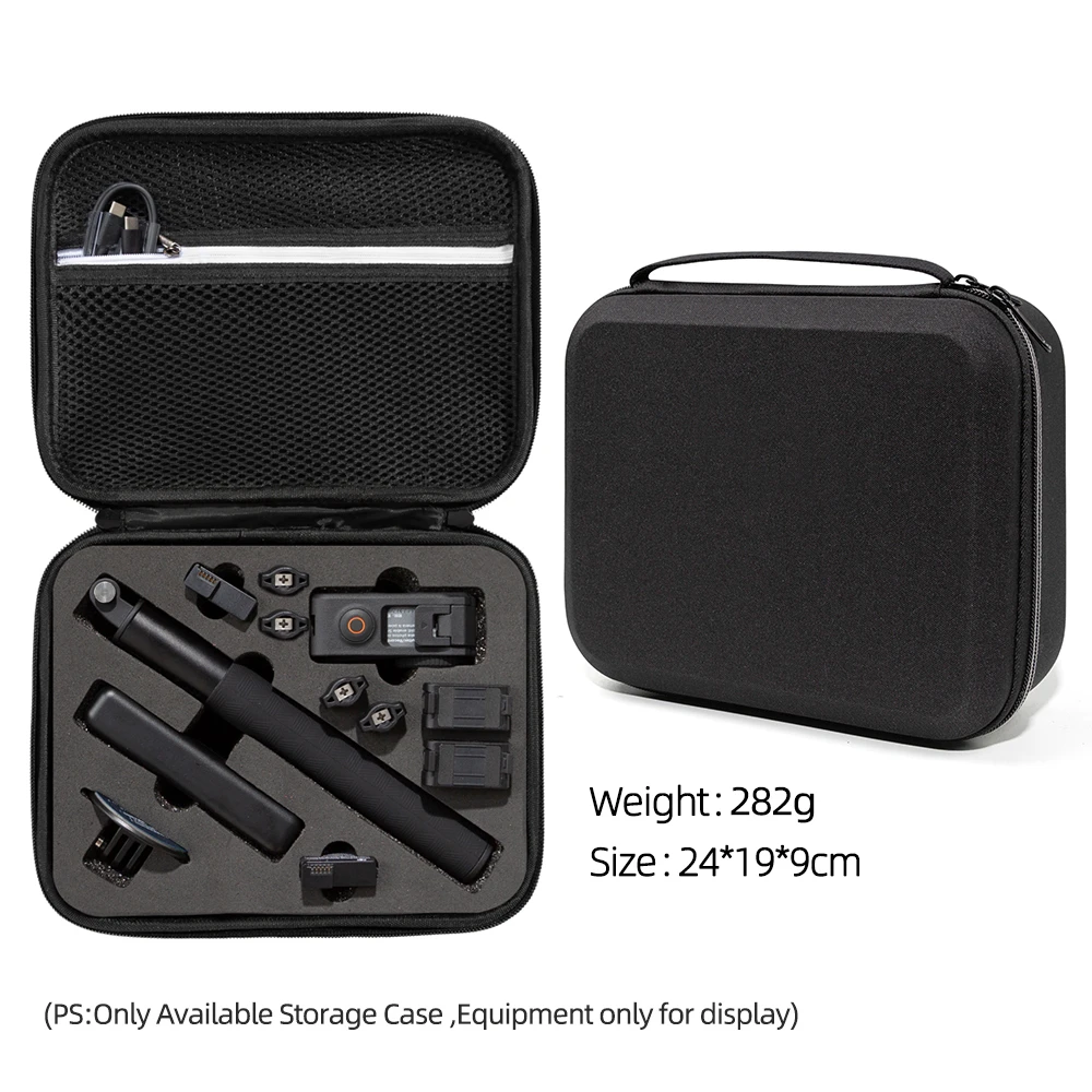 Suitable for DJI Action 3 action camera storage bag portable handbag black