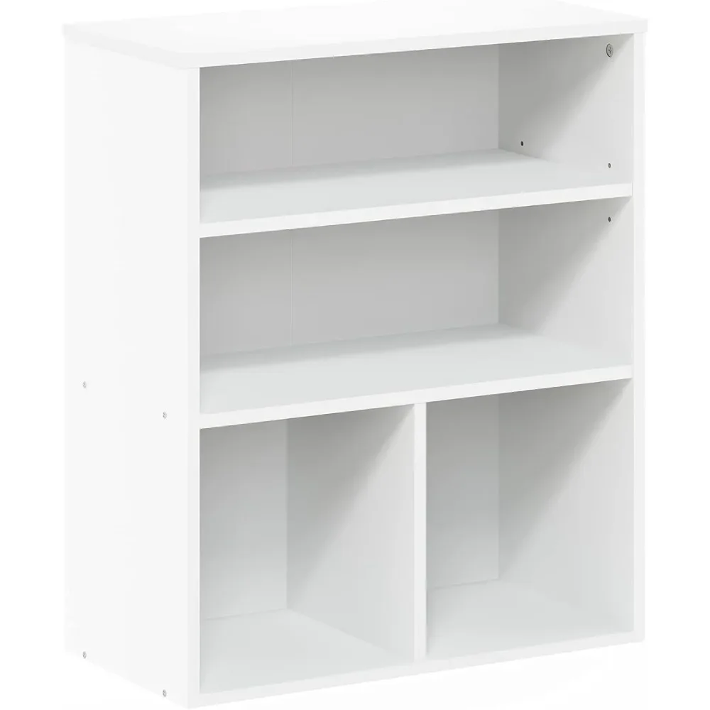 

Pasir 3 Tier Display Bookcase, White comodas con cajones glass cabinet muebles de baño cajonera