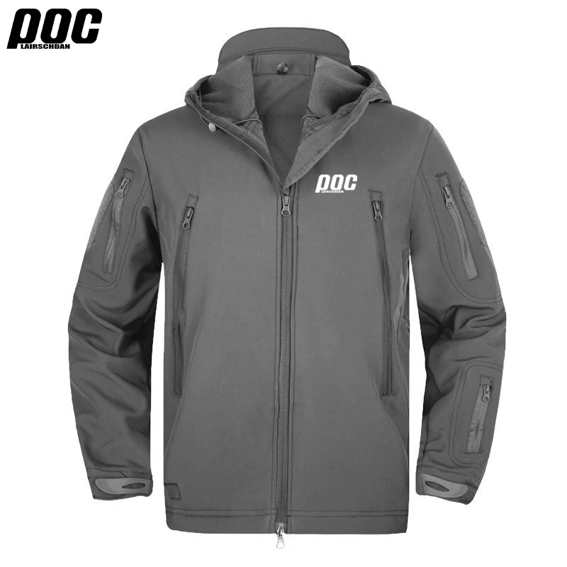 

LairschDan POC Bike Ciclismo Windproof Thermal Jacket Men Bicycle Winter Warm Clothing MTB Road Downhill Cycling Breathable Grey