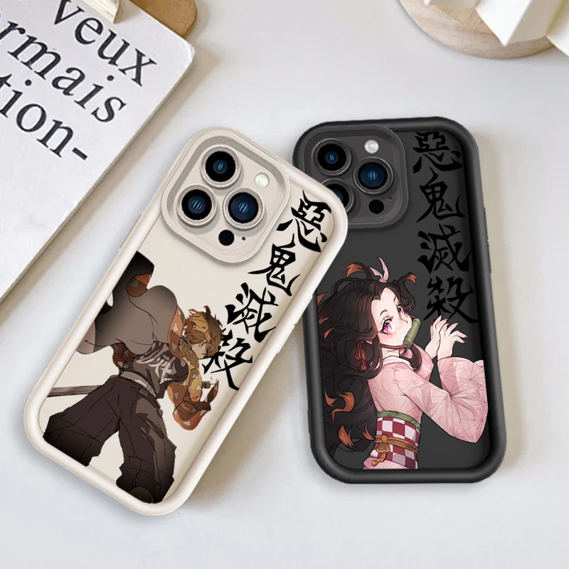 Anime Hot D-Demon S-Layer Eye Ladder For Apple iPhone 15 14 13 12 11 XS XR X Pro Max Plus Funda Phone Case