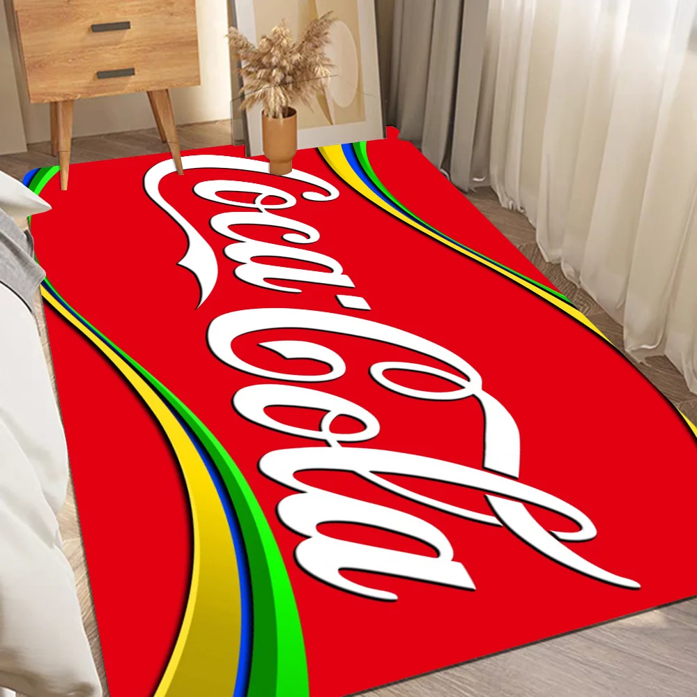 C-Coca-C-Cola Floor Mat Rectangle Anti-slip Home Soft Badmat Front Door Indoor Outdoor Mat Welcome Doormat