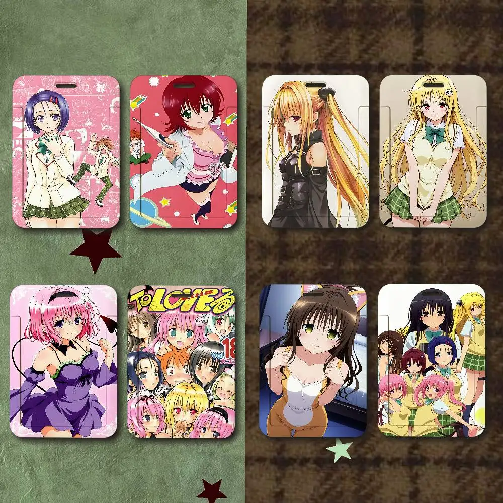 To Love Ru ID Card Holder Badge Holders Lanyard Business Exhibit School Strap Neck Hang