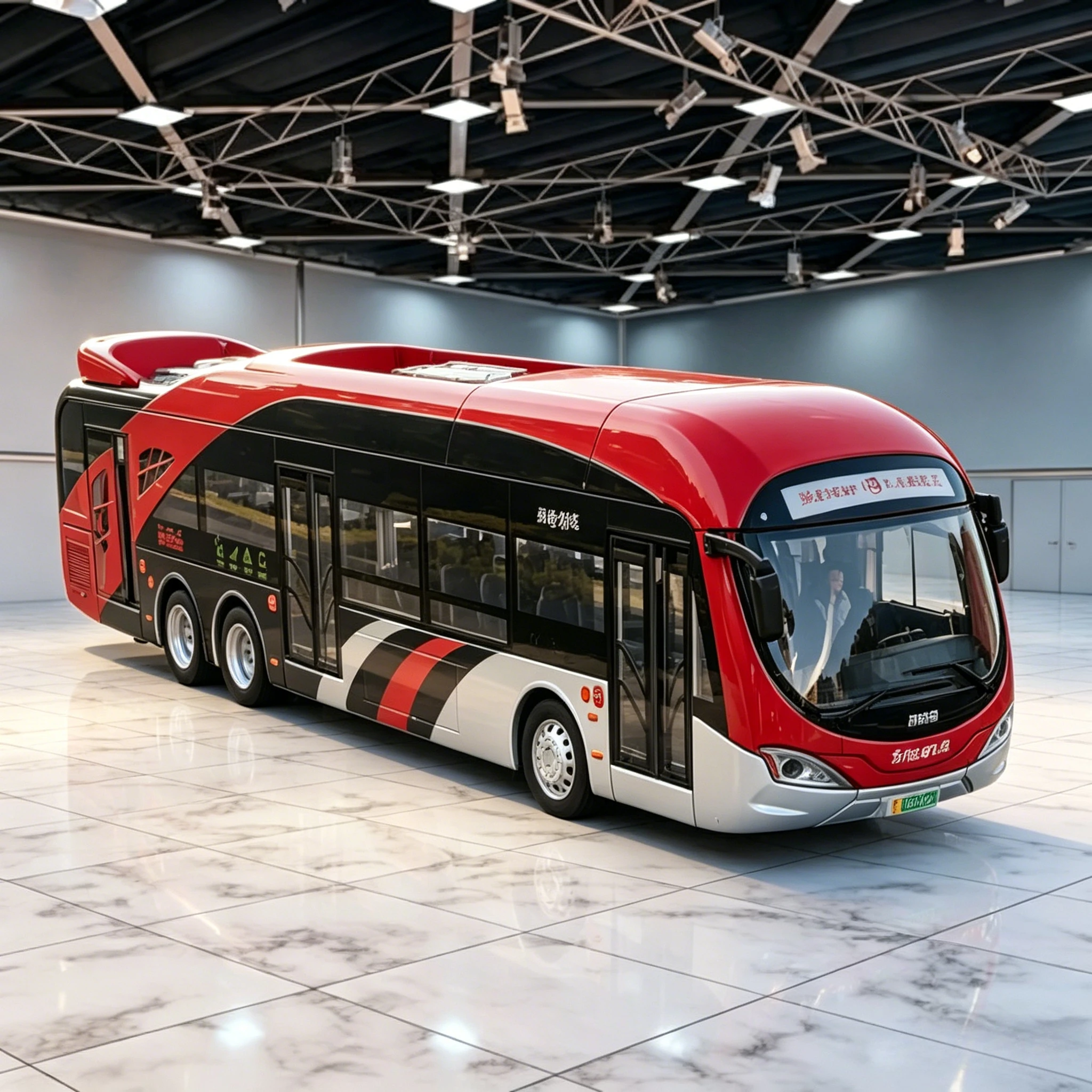 Alloy new energy bus model bus extended electric bus regenerative sound and light toy simulation car