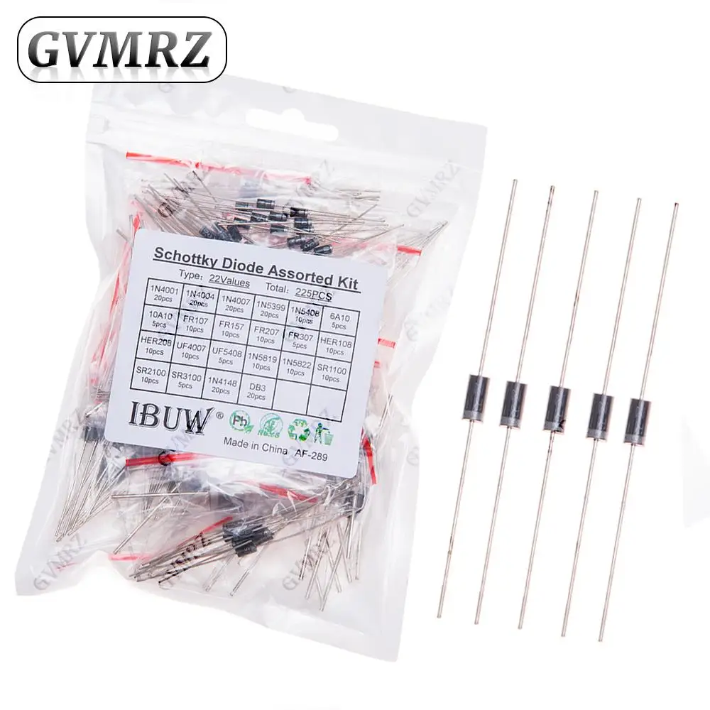 225PCS 22Values Sch…