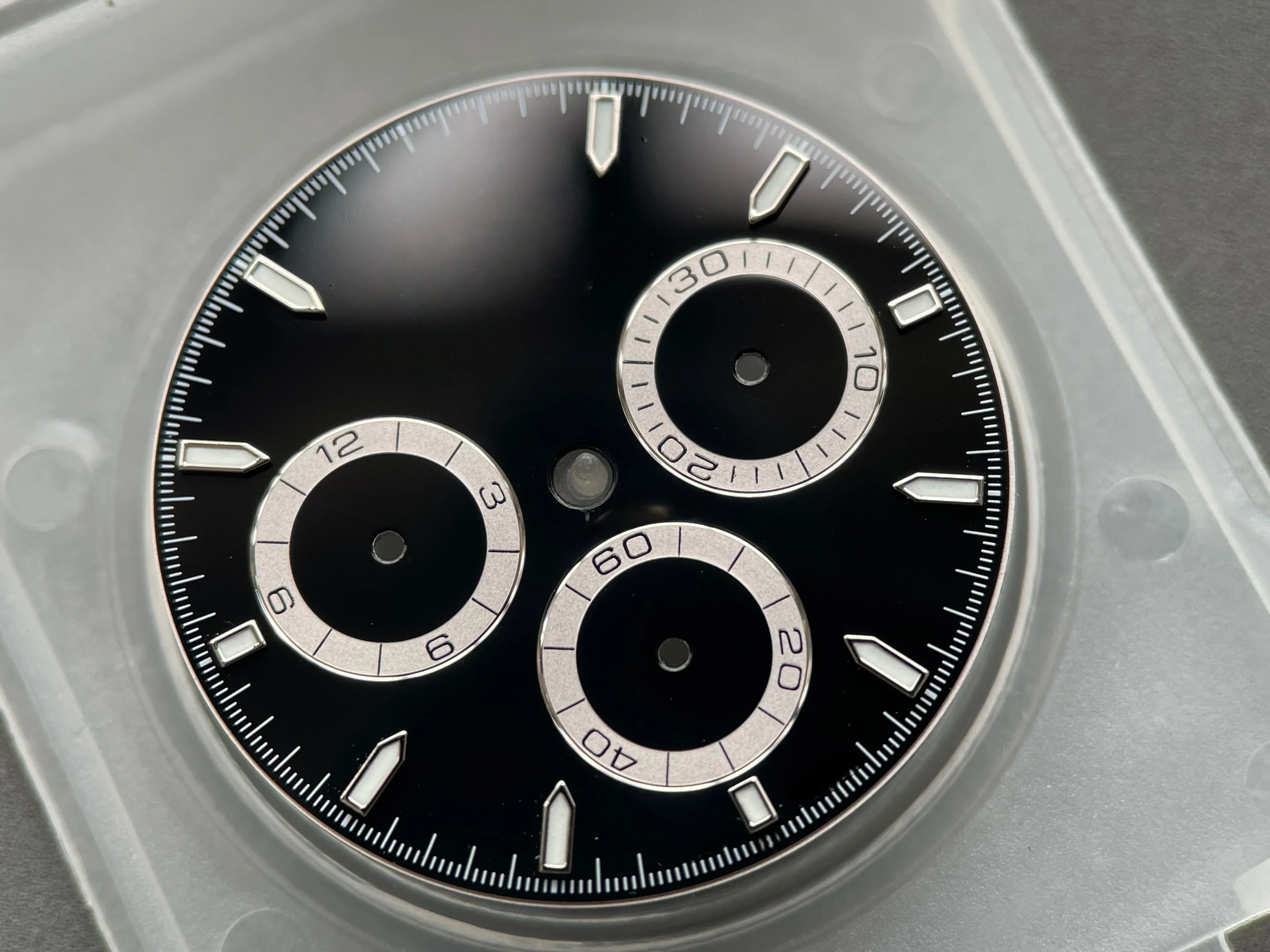 SW factory watch dial black dial compatible For Dtona 126500  with 4131 movement