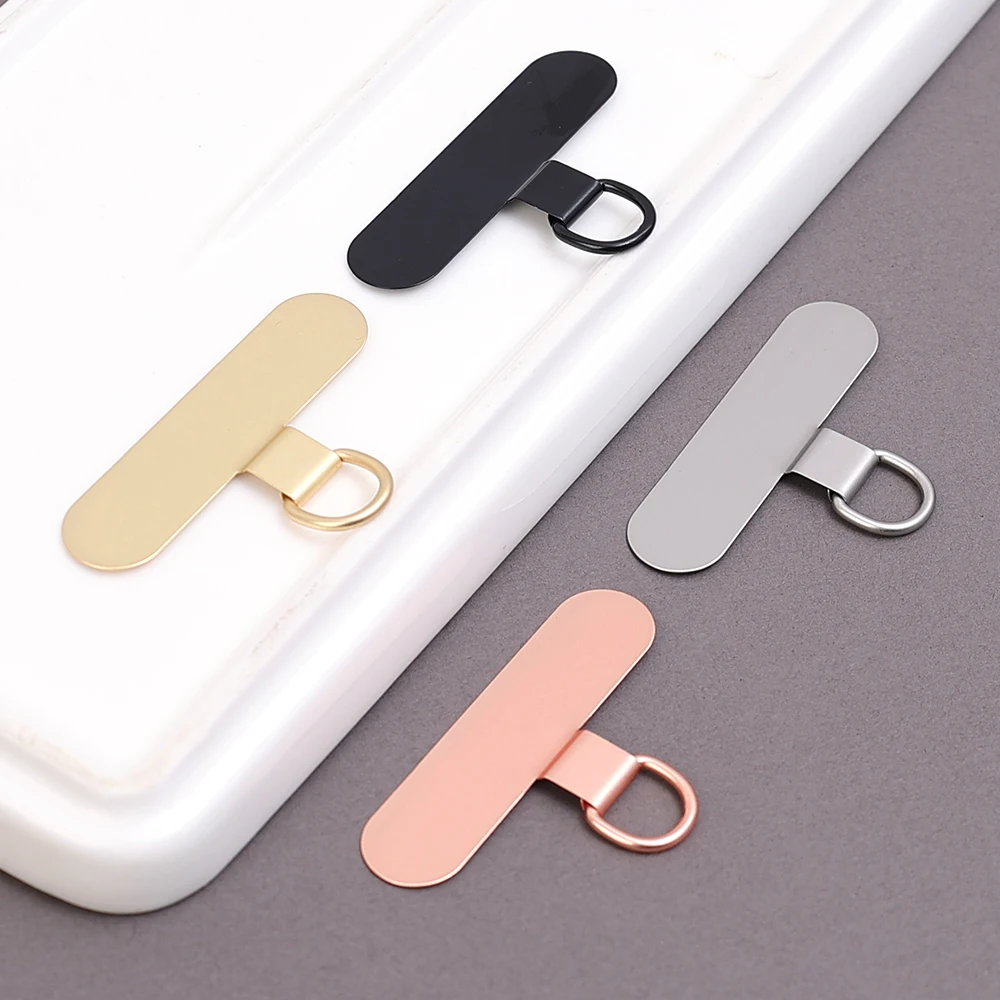 1/2/4PCS Universal Metal Phone Tether Tab Ultra-thin Stainless Steel Replacement Phone Lanyard Straps Cards Hanging Cord Tab