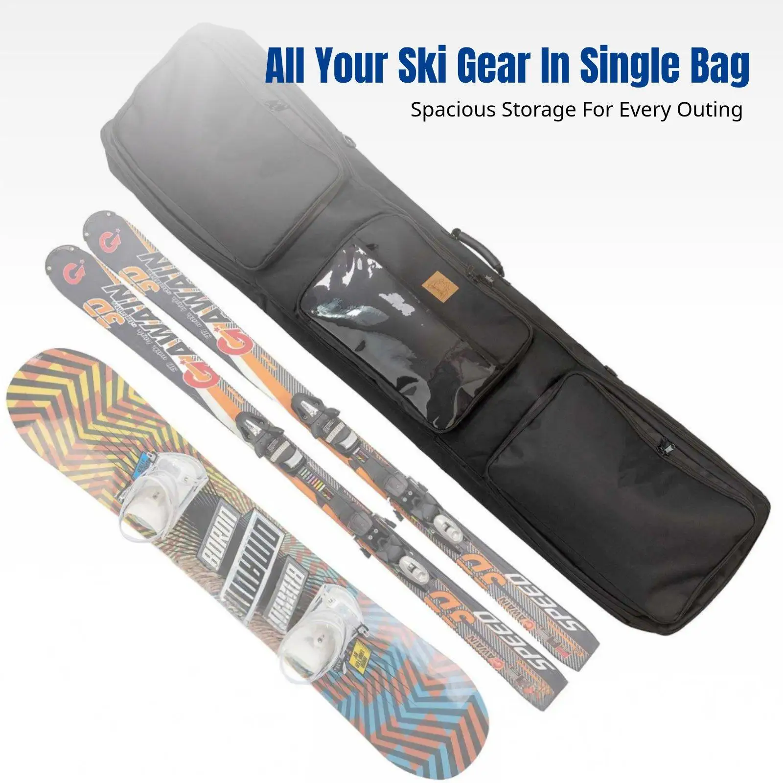 waterproof-snowboard-transport-bag-ski-boots-helmet-storage-large-capacity-fits-164cm-skis-no-wheels-easy-carry-for-outdoor