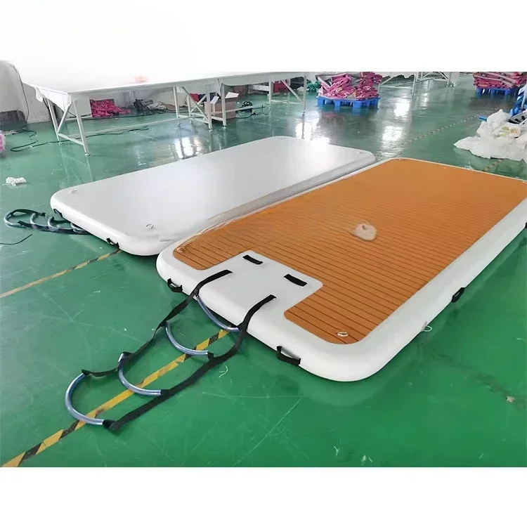 water game sea table floating platform inflatable dock deck inflatable floating platform