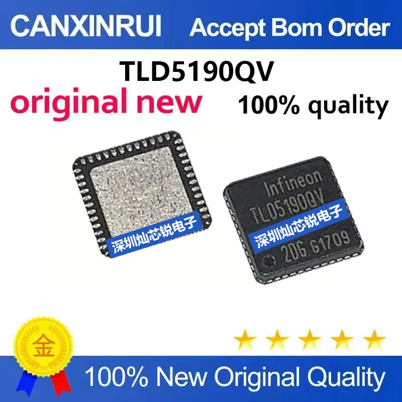 (5-100pieces)Brand New Original TLD5190QV VQFN-48 SMD TLD5190QVXUMA1 LED Driver Chip