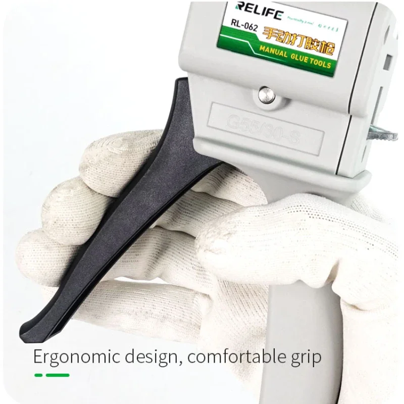 RELIFE RL-062 Manual Push Glue Gun Use for Middle Frame Bracket for Mobile Phone Back Cover Glue Propulsion Bonding Repair Tools