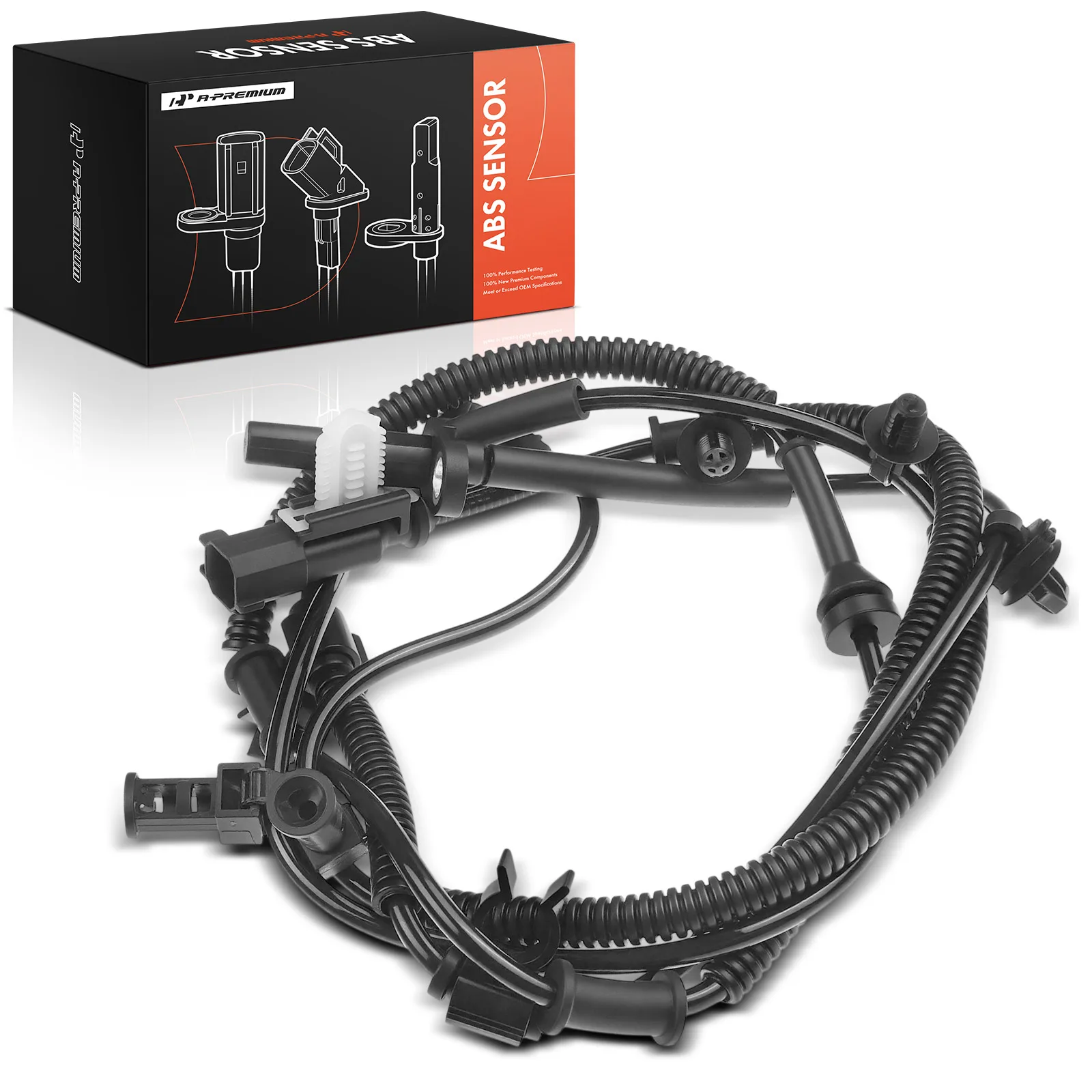 A-Premium Rear Passenger Side ABS Wheel Speed Sensor for Ford F-150 2011-2014