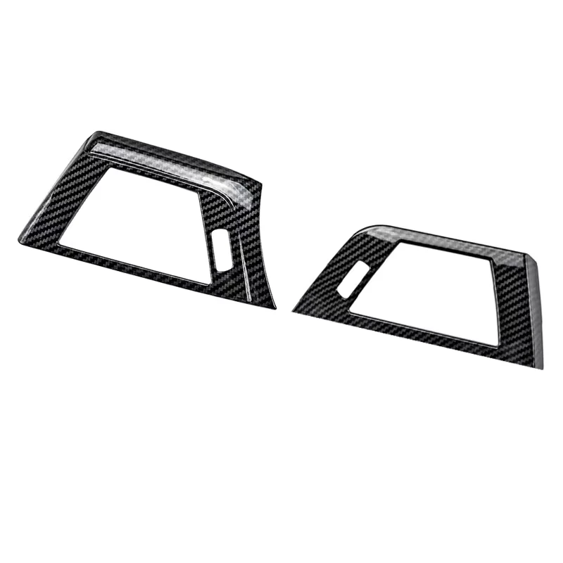 2Pcs Carbon Fiber Style Car Side Air Conditioning Vent Cover Trim Frame Fit For BMW 3 Series F30 F31 F32 F33 F34 F36  320i 428i