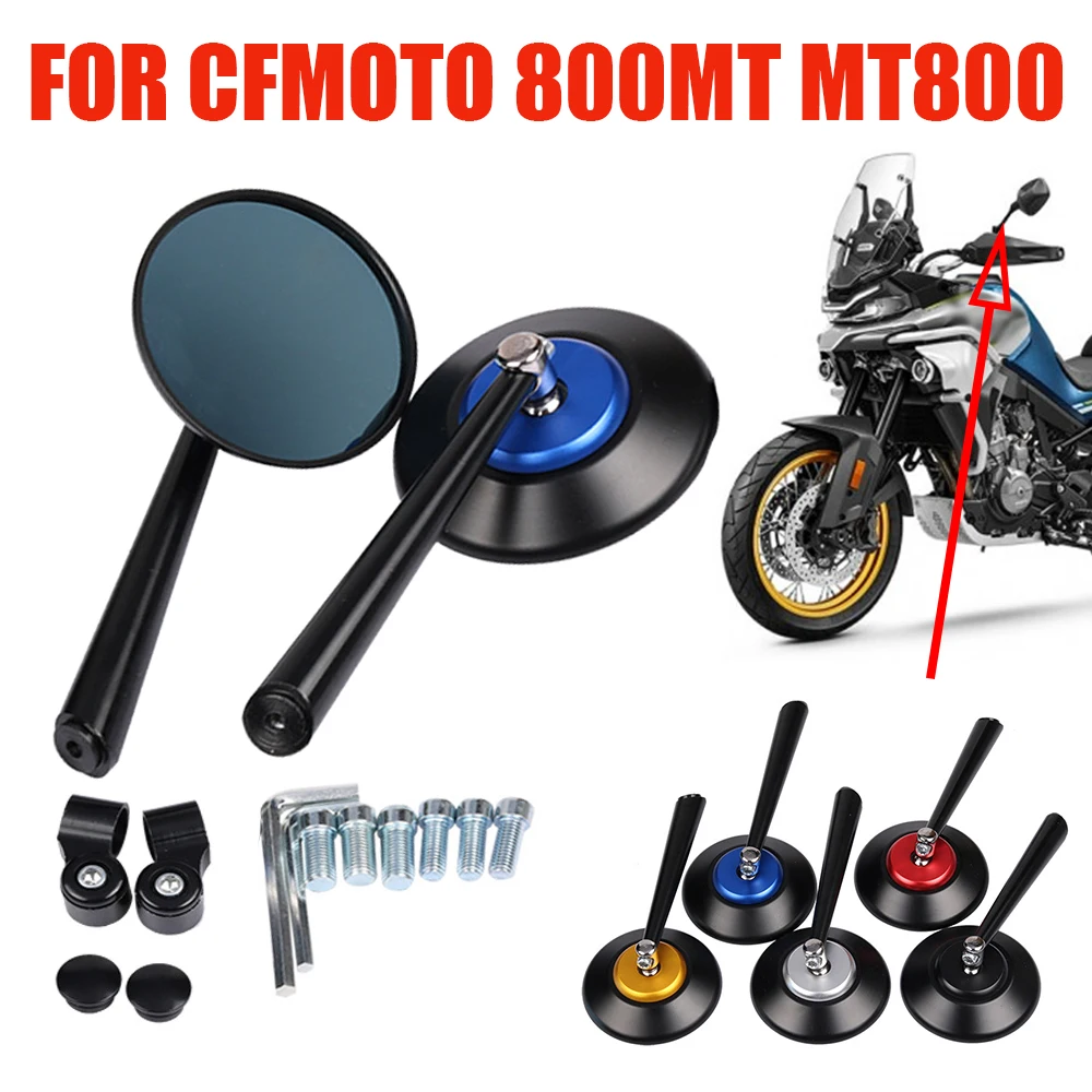 For CFMOTO CF MOTO 800MT MT800 MT 800 MT CF800 Motorcycle Accessories Rearview Mirrors Side Rear View Mirrors Blue HD Anti-glare