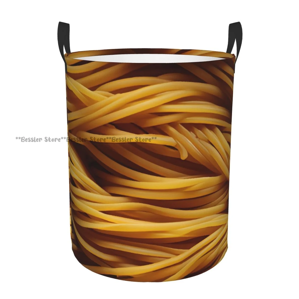 

Корзина для белья, итальянская корзина для хранения спагетти с узором для макарон, круглая корзина для хранения, ведро для одежды, органайзер