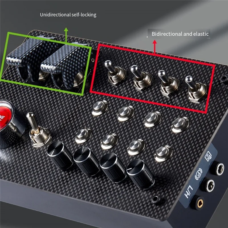 ABJF-Horizontal Caixa de Botão Sim Sim Simular de Caixa de Controle de Corrida Multi-Função Para Thrustmaster Simagic Fanatec