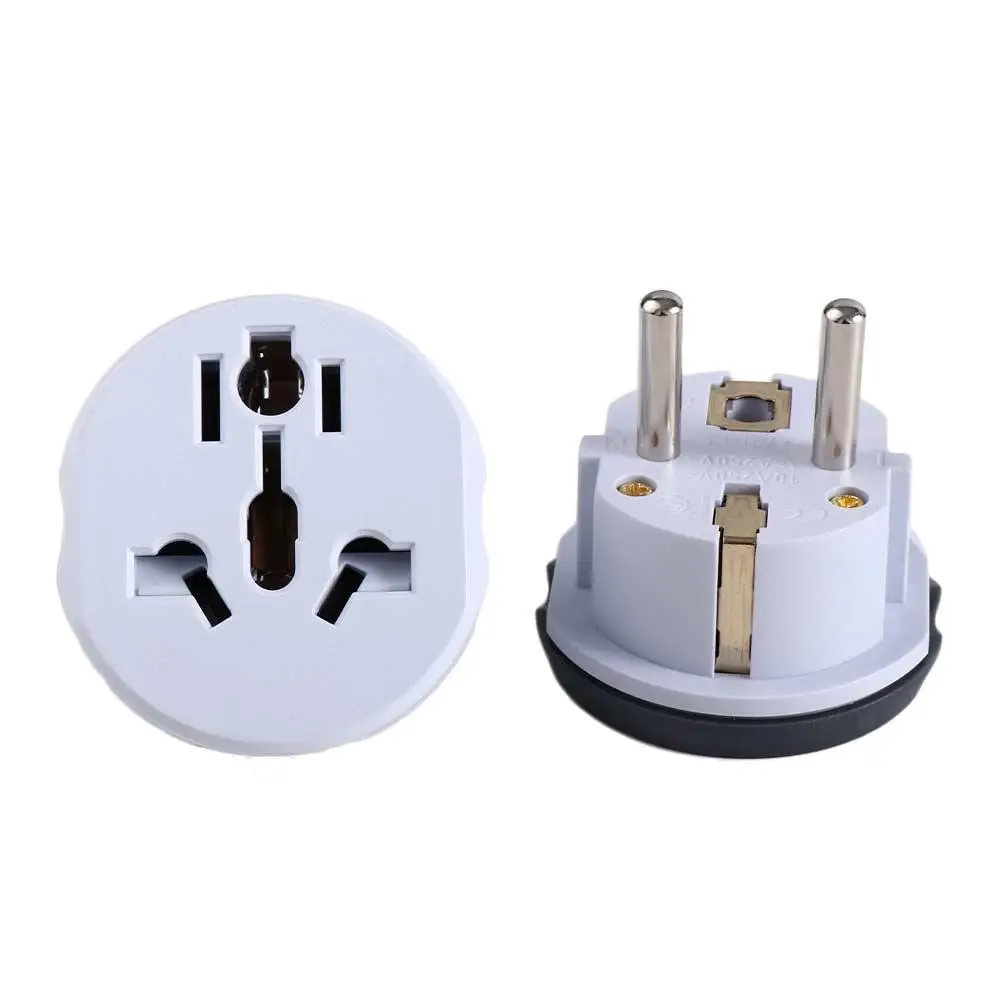 Plug Converter 2 Round Pin Socket 16A 250V Power Plug EU Plug Adapter Power Plug Adapter AU UK CN US To EU Plug EU Plug