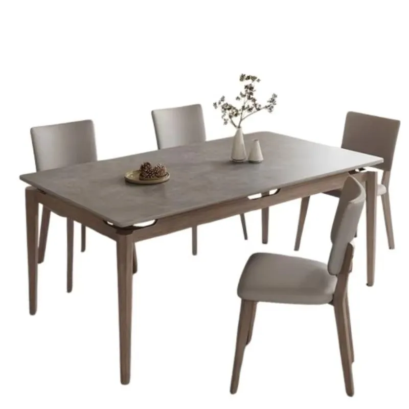 Big Kitchen Dining Table Living Room Nordic Center Room Dining Table Wooden Italian Rectangular Tavolo Da Pranzo Furniture Home