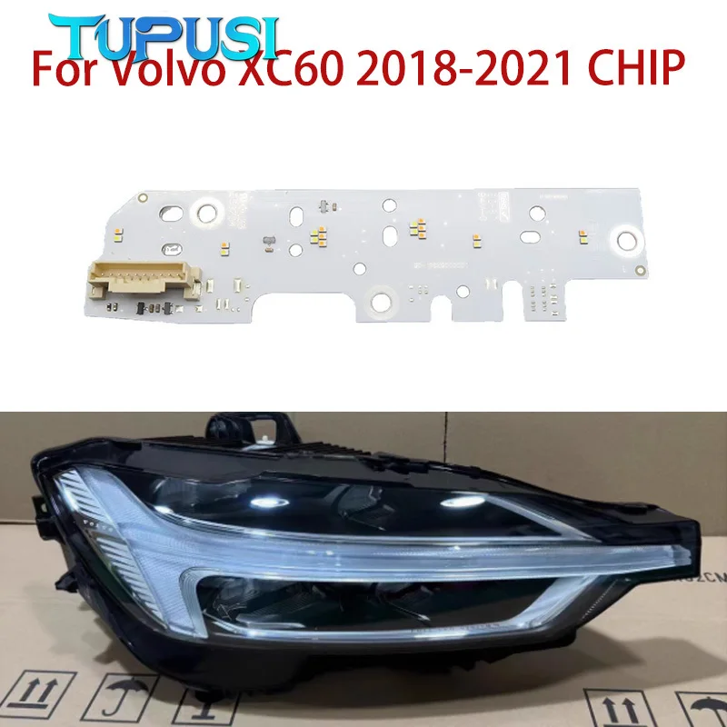 

White LED DRL Light for Volvo XC60 2018-2021 Angel Eyes Ballast Chip Daytime Running Lights Circuit Chip Car Headlights Chip