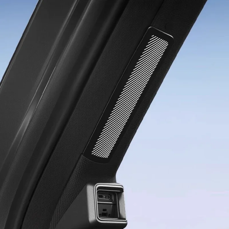 For Geely Galaxy A7 Stainless Steel A-pillar Out of Trend Dust Cover Door Metal Cover Interior Upgrade Supplies