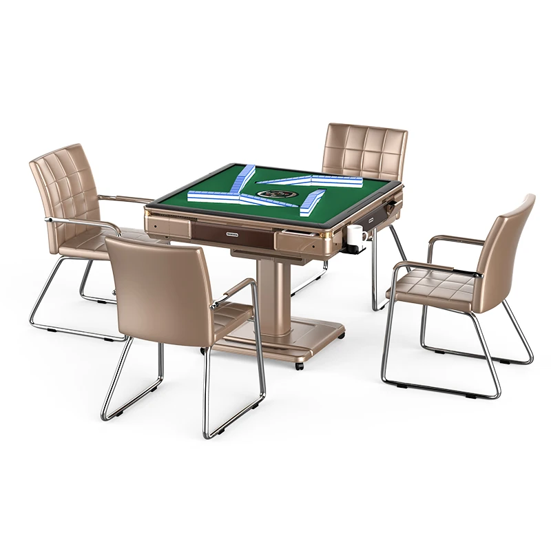 

Folding mahjong machine, mahjong table, fully automatic dining table, dual-purpose household electric bass roller coaster