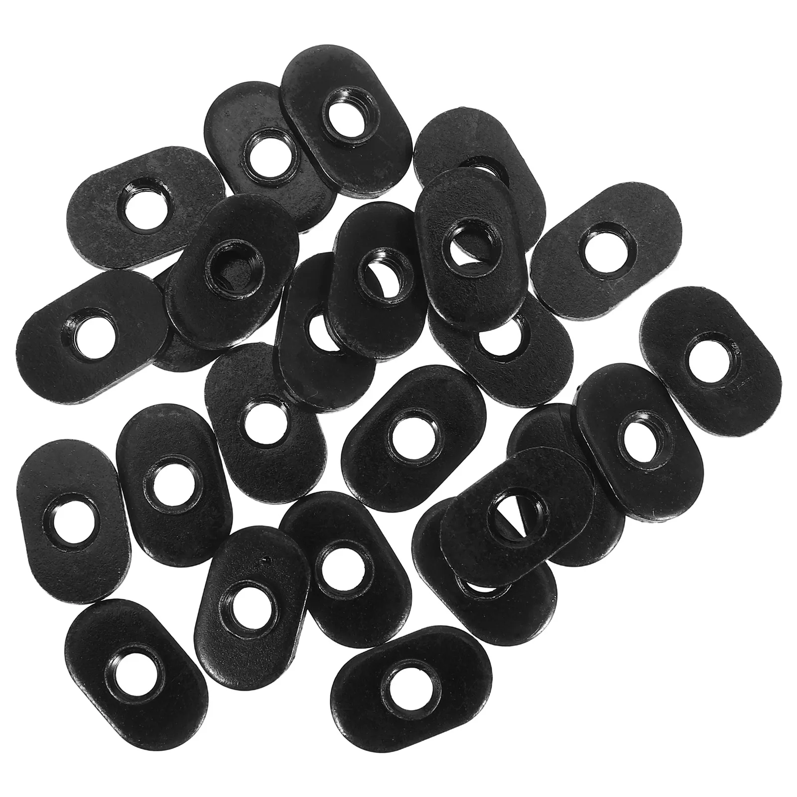 

25pcs Simple Block Sliding Nuts T-slot Bolt Threaded Nut Hardware Track Fasteners Threaded Slide Piece T-nut Metal