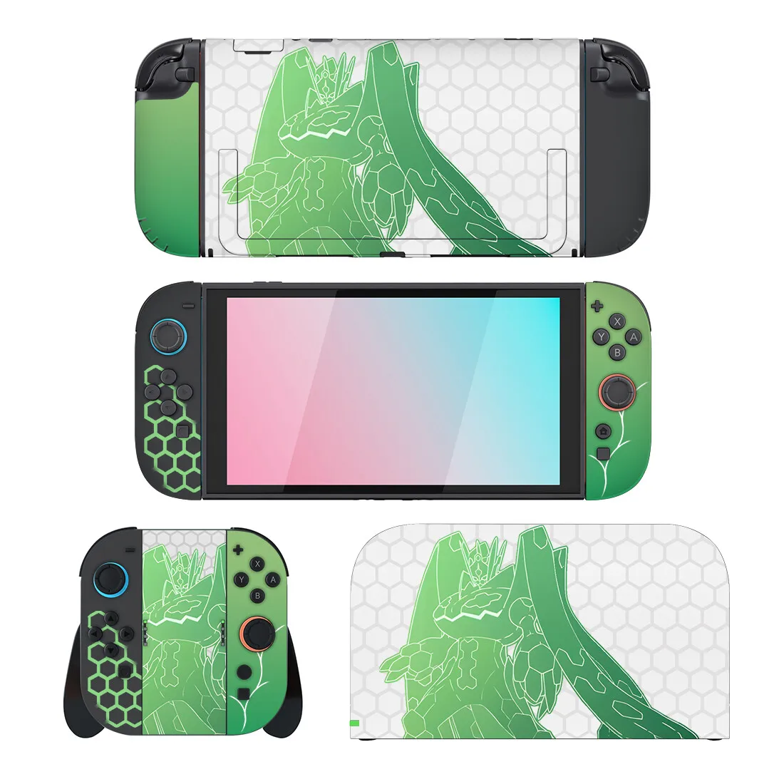 طبعة محدودة ملصق الجلد لجهاز نينتندو سويتش 2 وحدة التحكم قاعدة شاحن حامل حامل Joy-con تحكم الفينيل