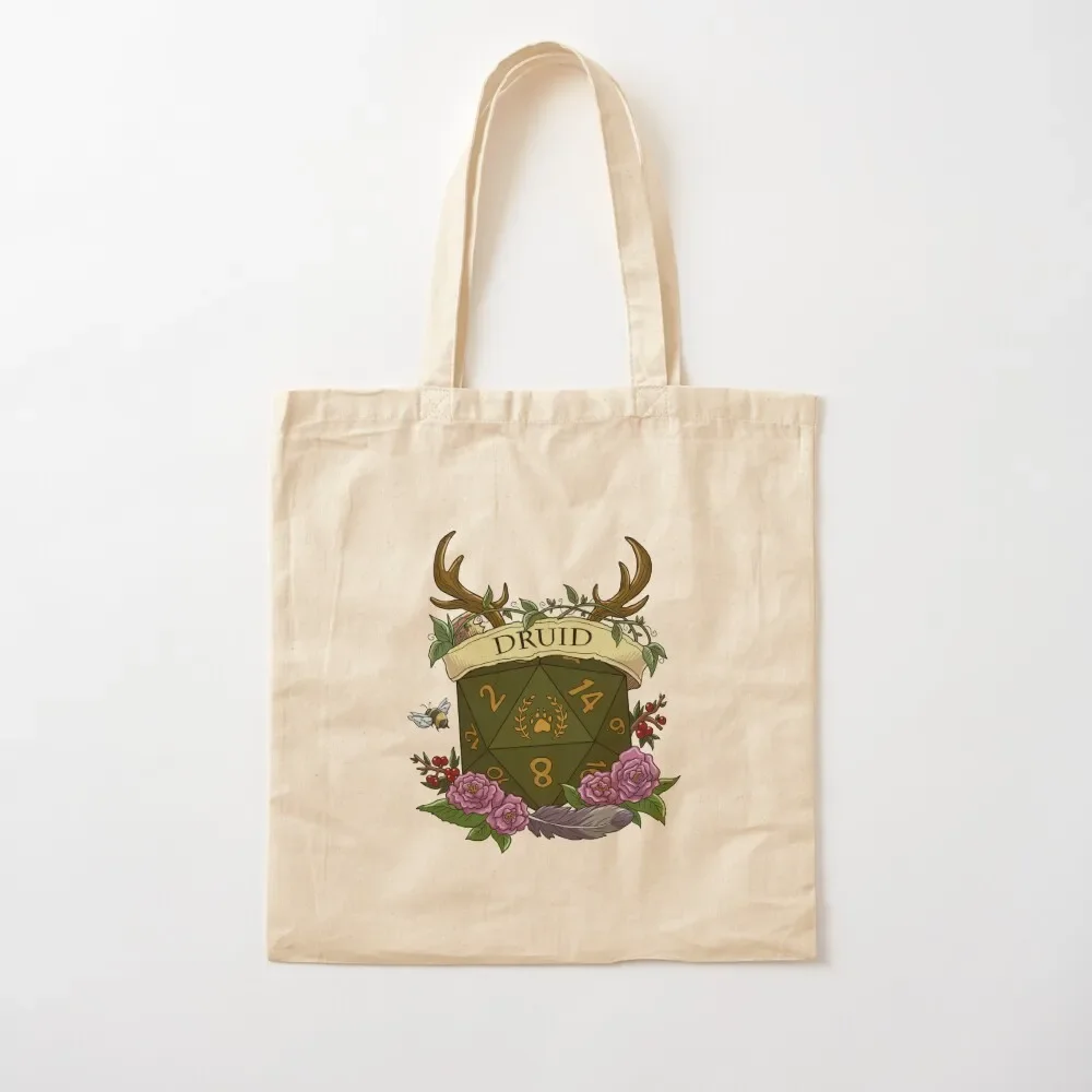 Dice Druid Tote Bag large tote bag Canvas bag canvas bags Lady bags