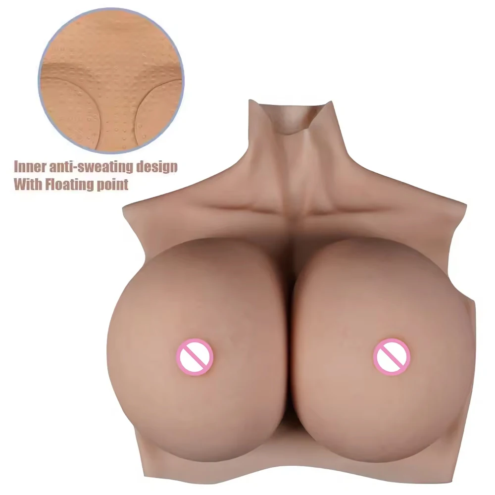 Sissy Huge Fake Boobs Z Cup Sexy Silicone Breast Forms for Crossdresser Transgender Drag Queen Breastplates Crossdress Shemale