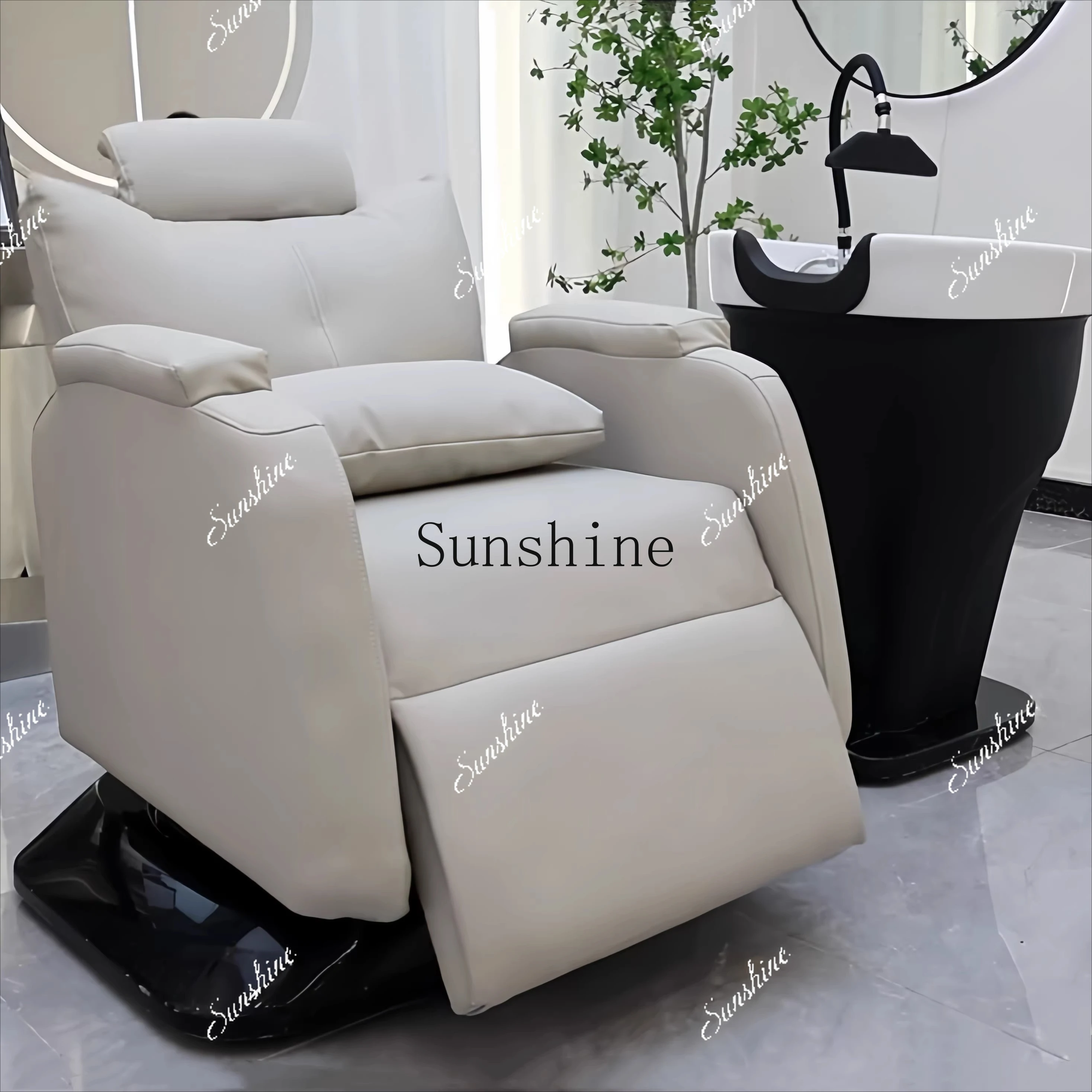 

Hair salon special multi-function rotating electric lift shampoo bed FT