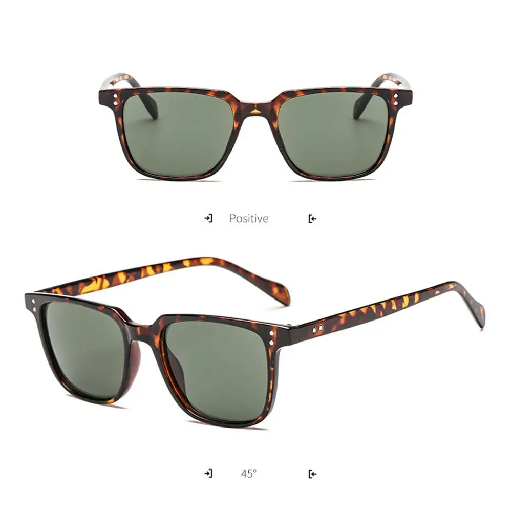 Gafas de sol cuadradas para hombre y mujer, lentes de sol Retro, Vintage, a la moda, para conductor