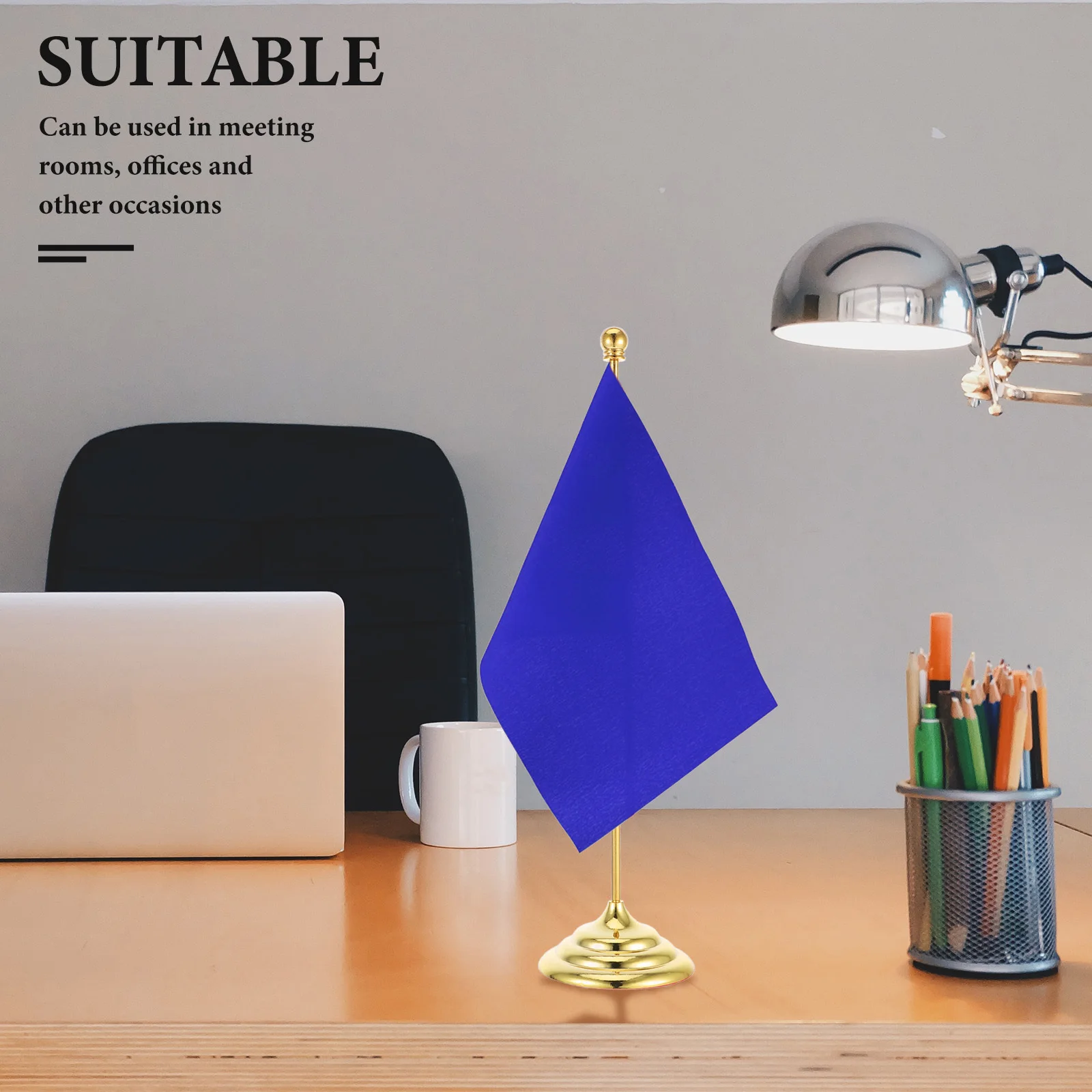 

Desktop Flagpole Holder Iron Flag Stand Stable Portable Elegant Design for Meetings and Events 124 Characters Flag Holder