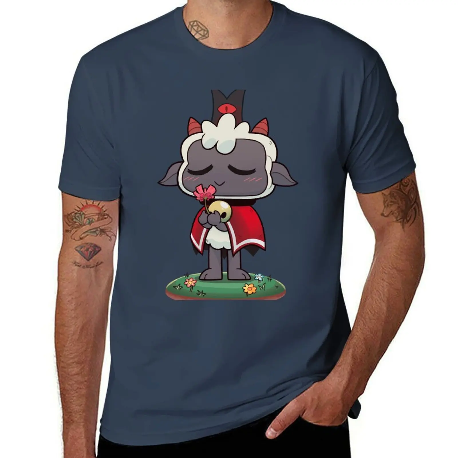 

Cult of the Lamb - A Sensitive Cult Leader - T-Shirt All Match Print Short Sleeve Top