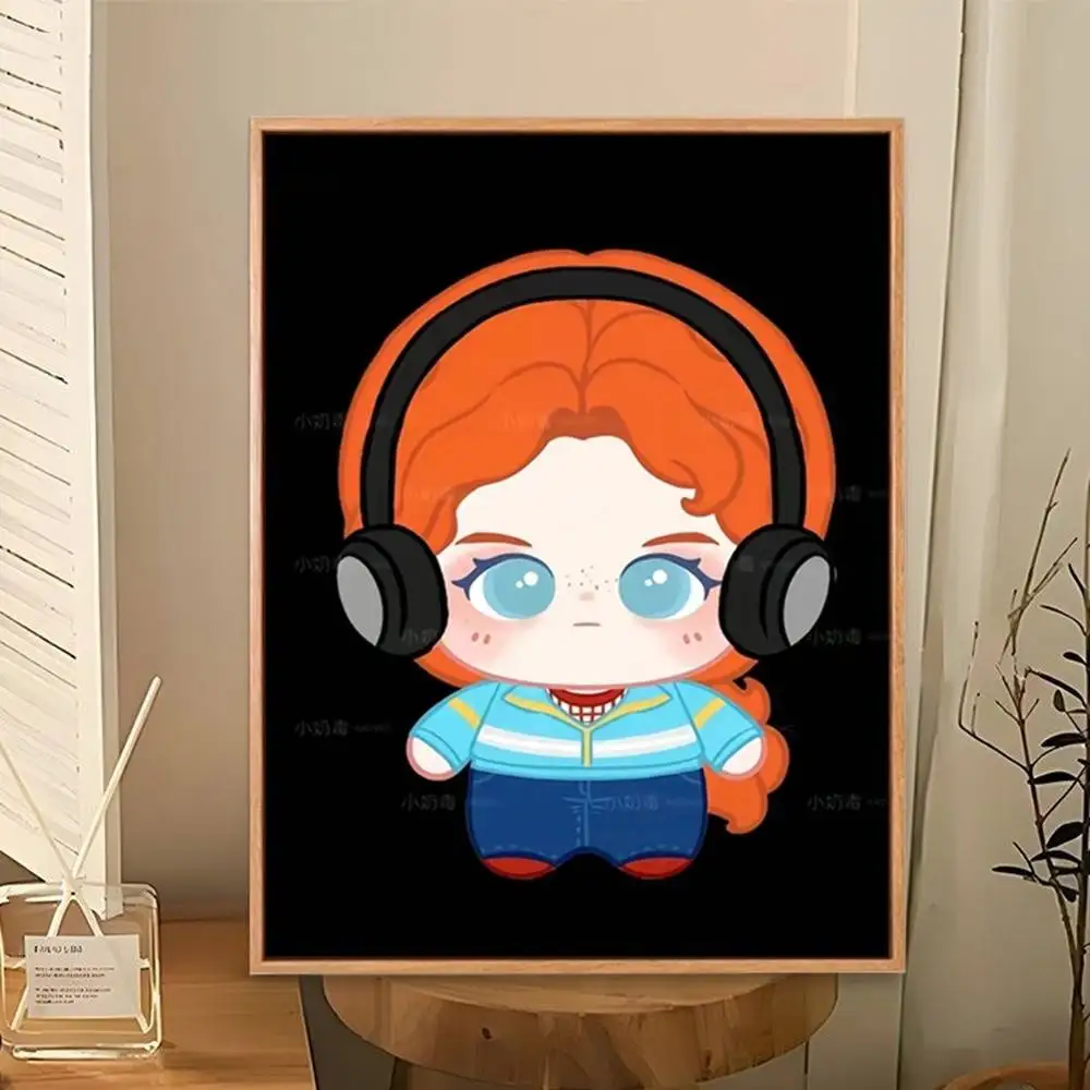 Sadie Sink Stranger Poster Perfect Space Sticker Self Adhesive for Office Home Theater Wall Art Decor Fancy Gift