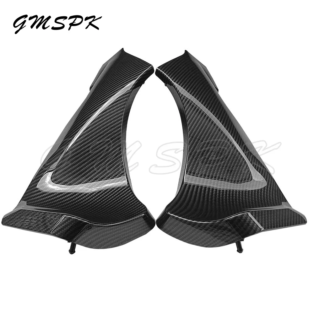 Motorcycle Fairing Panel Infill Air Duct Side Cover Carbon Fiber Style Cowl Fit for KAWASAKI Ninja ZX6R ZX636 2005 2006