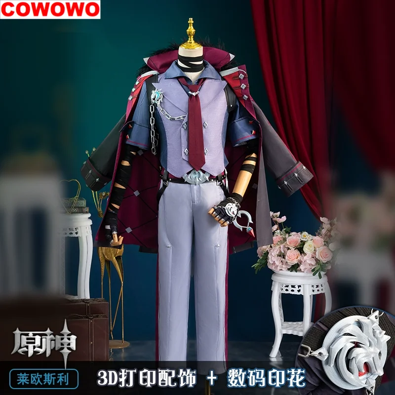 COWOWO Genshin Impact Sigewinne Wriothesley Men Cosplay Costume Cos Game Anime Party Uniform Hallowen Play Role Clothes Clothing