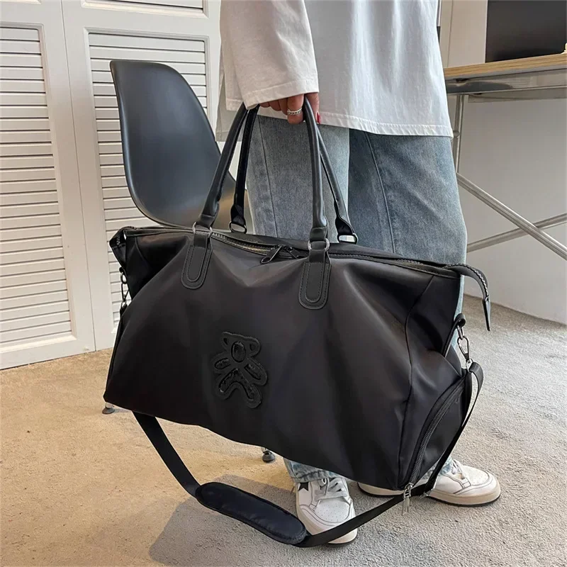 Bolsa deportiva para mujer, bolsas de viaje, bolsa impermeable para fin de semana, maletas, bolsos, equipaje, bolsos de hombro para Yoga con bolsa para zapatos