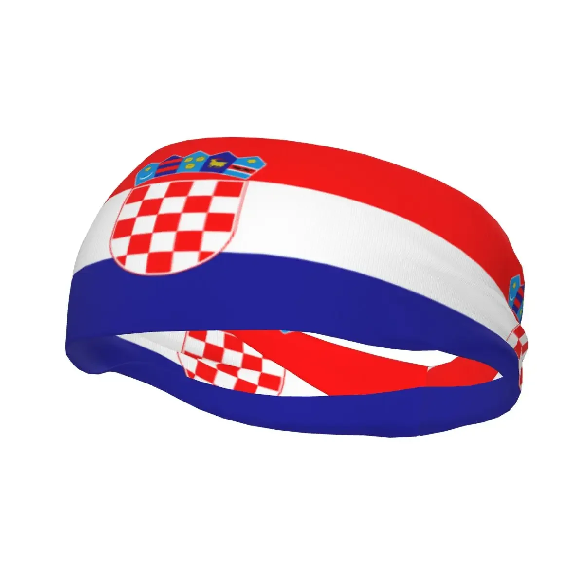 Sports Sweatband Breathable Headband Sweat Hair Head Band Flag Of Croatia Yoga Headband