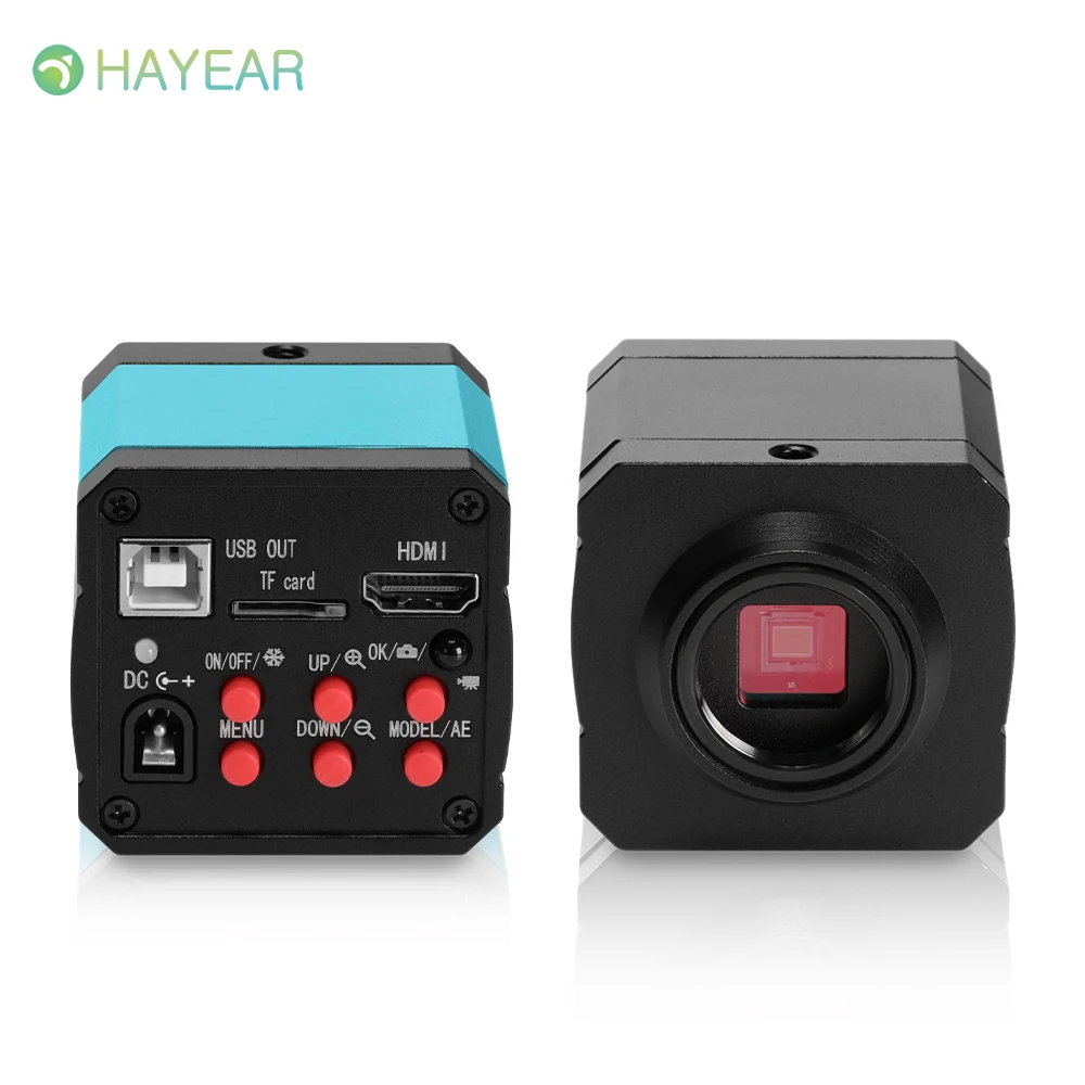 رائجة البيع 14MP HDMI 1080P HD Usb HDMI الرقمية مجهر صناعي كاميرا مجموعة TF بطاقة مسجل فيديو لإصلاح الهاتف المحمول PCB