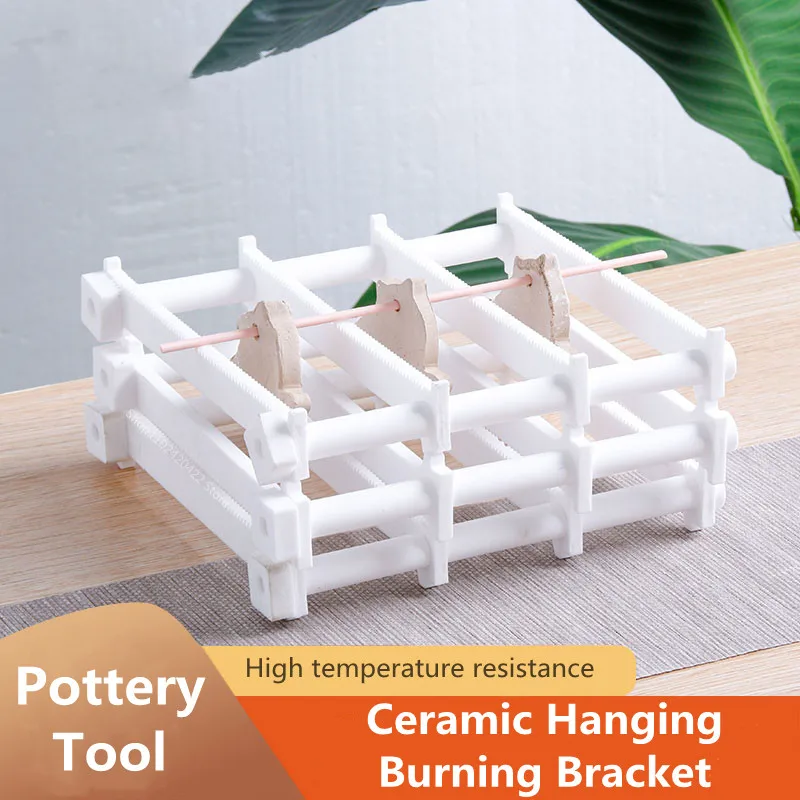 Ceramic Hanging Burning Bracket Reusable DIY Jewelry Pendant / Spoon Hanging Burning Rod Kiln Professional Burning Pottery Tools