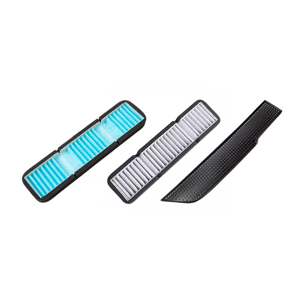Car Intake Air Filter Cover Melt Blown Fabric Inlet Cover Car Air Flow Vent Cover Trim Air Filter Intake for TESLA Model 3 17-20