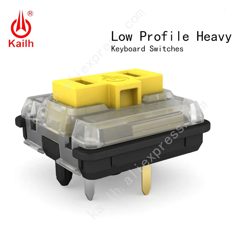 Kailh 10 Pcs Choc Low Profile Switch 1350 Chocolate Mechanical Keyboard Switch 5 Pins Hot Swap Linear Tactile Clicky Switch