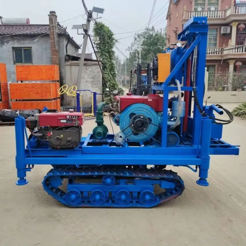Portable Max 300m Deep Water Well Drilling Rig Hydraulic Water Borehole Drilling Machine Factory Direct Sales