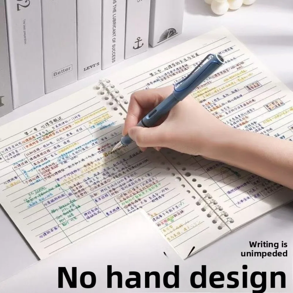 Durable 60 Sheet A5 Loose-leaf Notebook Refillable Detachable Binder Ring Binder Ring Notebooks Stationery PP Cover Notebook