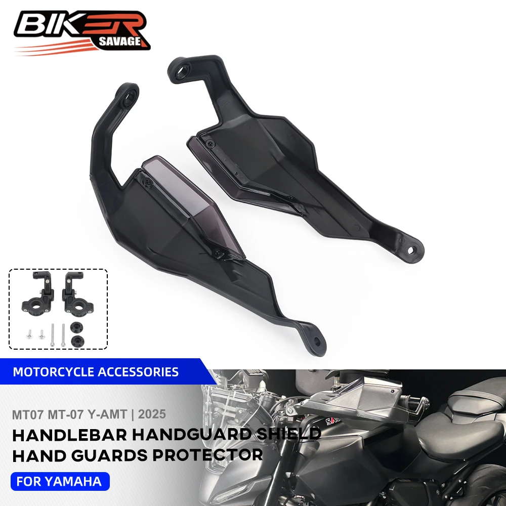 

MT07 Y-AMT Handlebar Handguard Shield For Yamaha MT-07 MT07 Y-AMT 2025 Motorcycle Accessories Hand Guards Lever Protector
