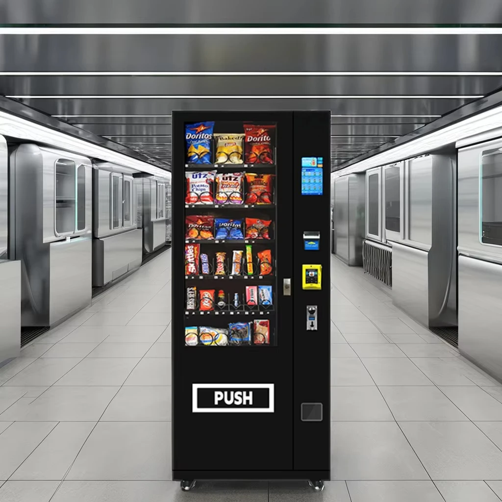 

Limited-Time Promotion Digital Touch Screen Vending Machines for Drinks Snacks Metal Coin Cash Credit Card Payment Systems