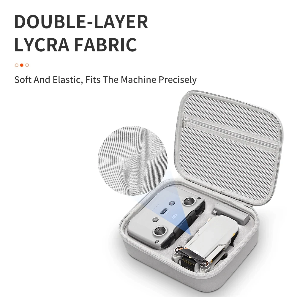 Storage Bag Protective Carrying Case PU Leather Handbag for DJI Mini 4K/Mini 2SE/Mini 2 Drone Controller Accessories image 5