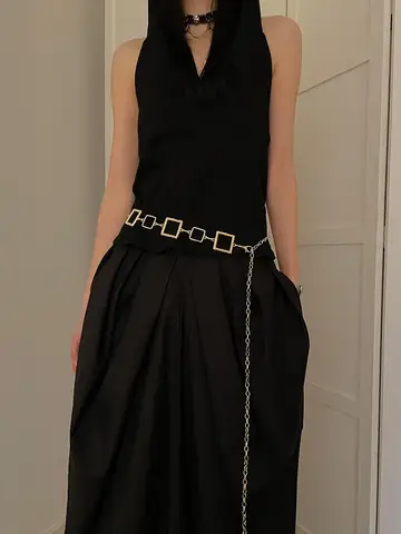 Minimalist Design Waist Chain For Women Geometric Shape Niche Design High-End Metal Chain