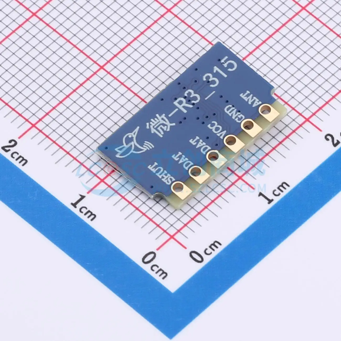 22pcs wei-R3_315 SMD 18x12mm receiver 315MHz 433MHz ASK OOK RF Wireless Communication Module for Smart Home System