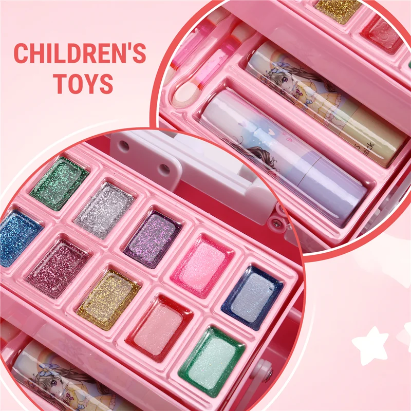 Fille Simulation semblant princesse maquillage jouer maison enfants cosmétiques rouge à lèvres fard à paupières ensemble pour enfants jeu de Cosplay