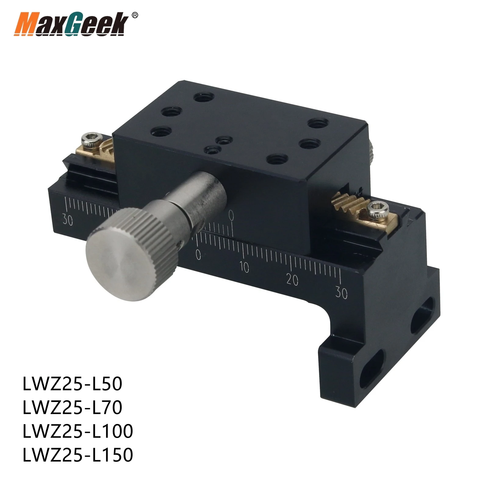 

Maxgeek Z Axis Fine-Tuning Sliding Table Vertical Lifting Manual Sliding Table Travel 30MM/1.2"